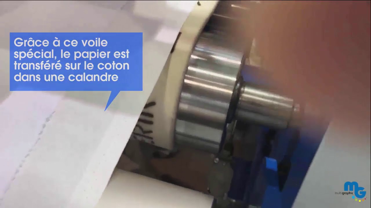 Sublimation Grand Format sur Coton avec Calandre Klieverik – Démonstration en Direct ✨