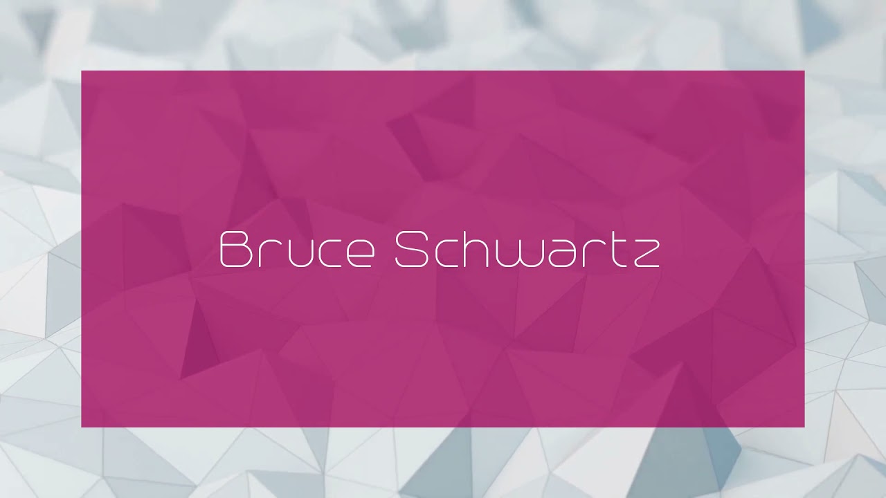 Discover the Unique Look and Style of Bruce Schwartz ✨