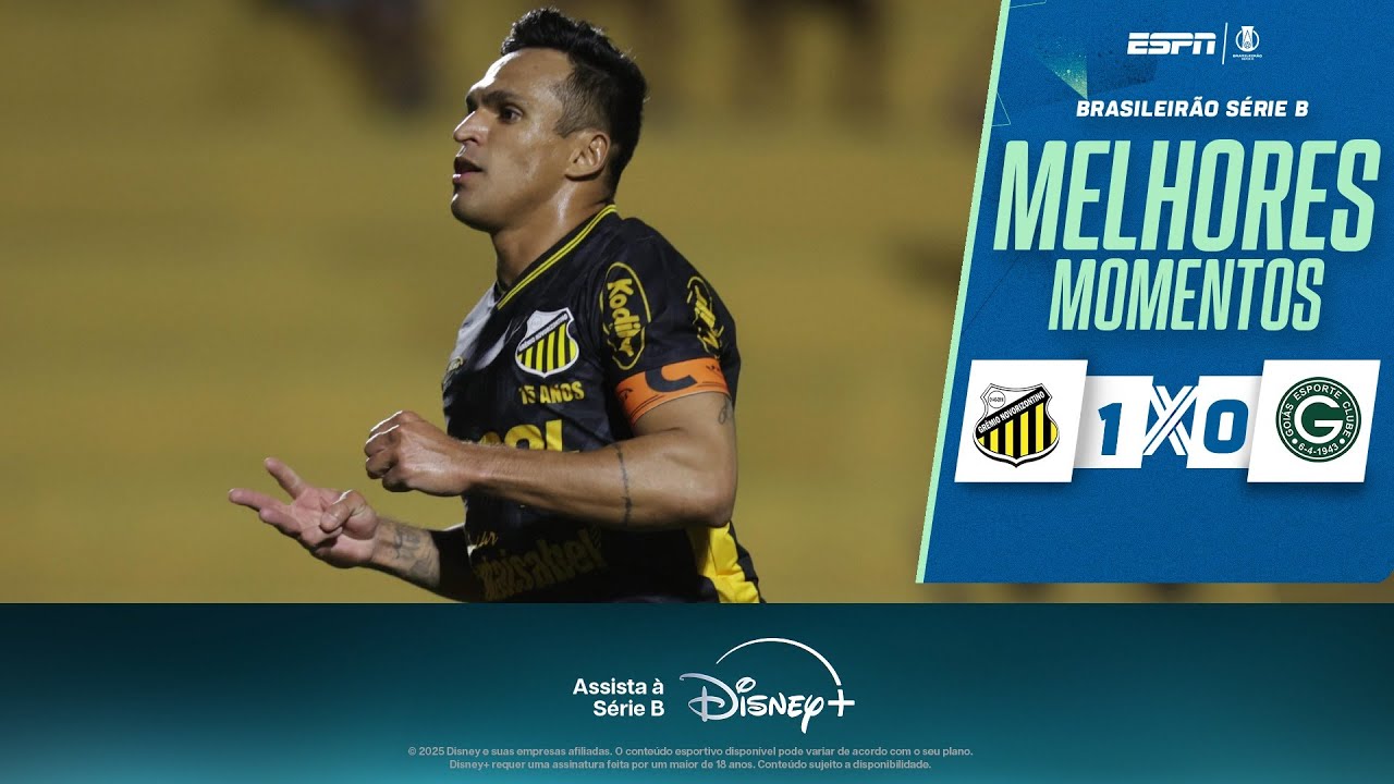 Robson Decisivo: Novorizontino vence Goiás e Intensifica Disputa pela Liderança ⚽