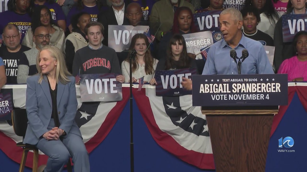 Obama Joins Forces with Spanberger in Norfolk for Key Campaign Rally 🗳️