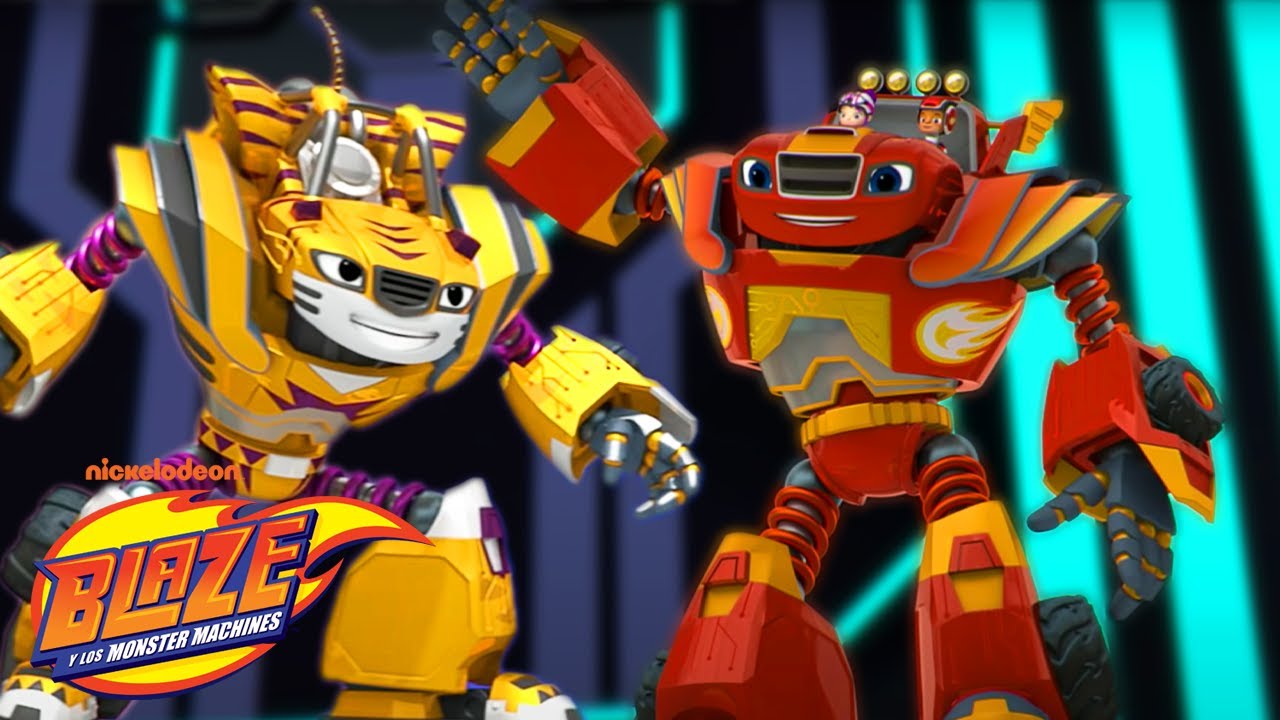 Blaze and Friends Transform into Powerful Robots to Save Axle City! 🤖