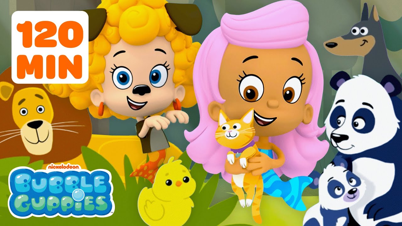 Zooli & Oona Care for Baby Animals 🐱 | Bubble Guppies