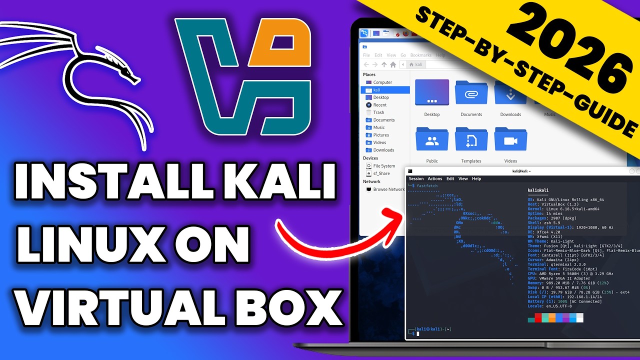 Install Kali Linux on VirtualBox (2026) 🖥️