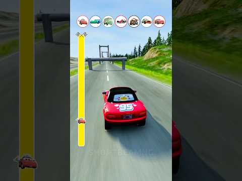 Log Traps VS Pixar Cars 🚀 #beamngdrive