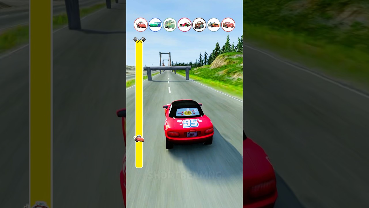 Log Traps vs. Pixar Cars π | Epic BeamNG.drive Showdown