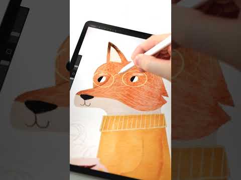 2 procreate illustration secrets, storybook style tutorial #watercolor #painting #creativetutorial