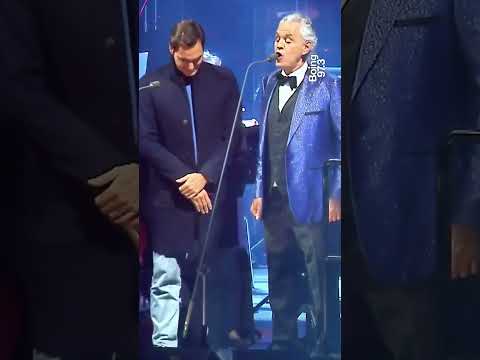 FEDERER lloró al escuchar cantar a ANDREA BOCELLI