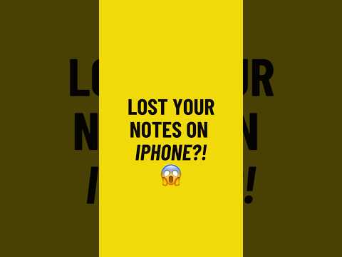 How to Get Notes Back on iPhone After iCloud Update #icloud #notesapp #iphone #tech #techtips