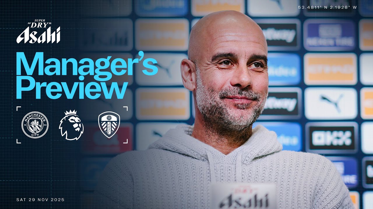 Pep Guardiola Live Press Conference vs Leeds ⚽