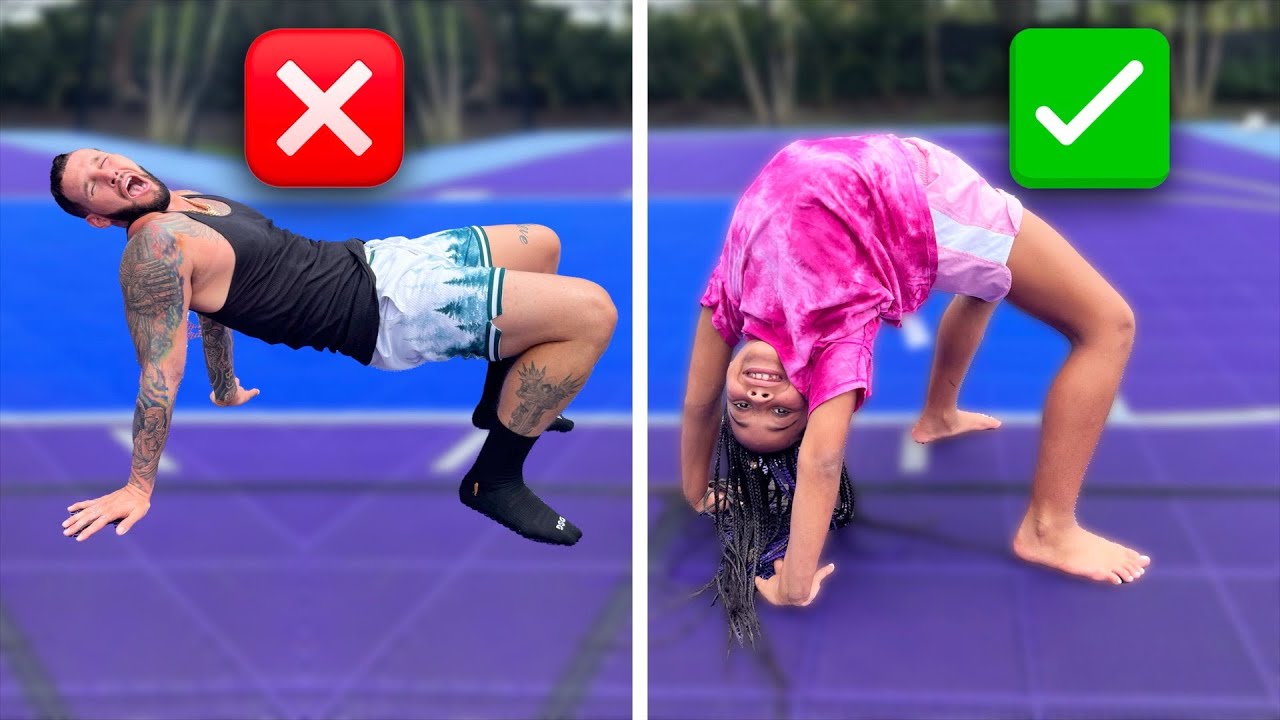 Cali Teaches Dad Gymnastics & Celebrates Earth Day 🌍
