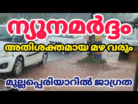 ന്യൂനമർദ്ദം|മഴ തകർക്കും| വ്യാപകമായ മഴ kerala news| kerala rain news #mullapperiyar