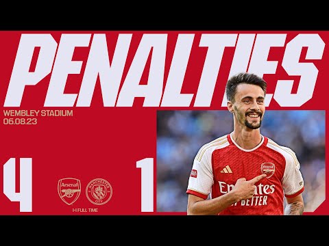 PENALTIES | Arsenal vs Manchester City (1-1, 4-1 pens) | Community Shield winners!
