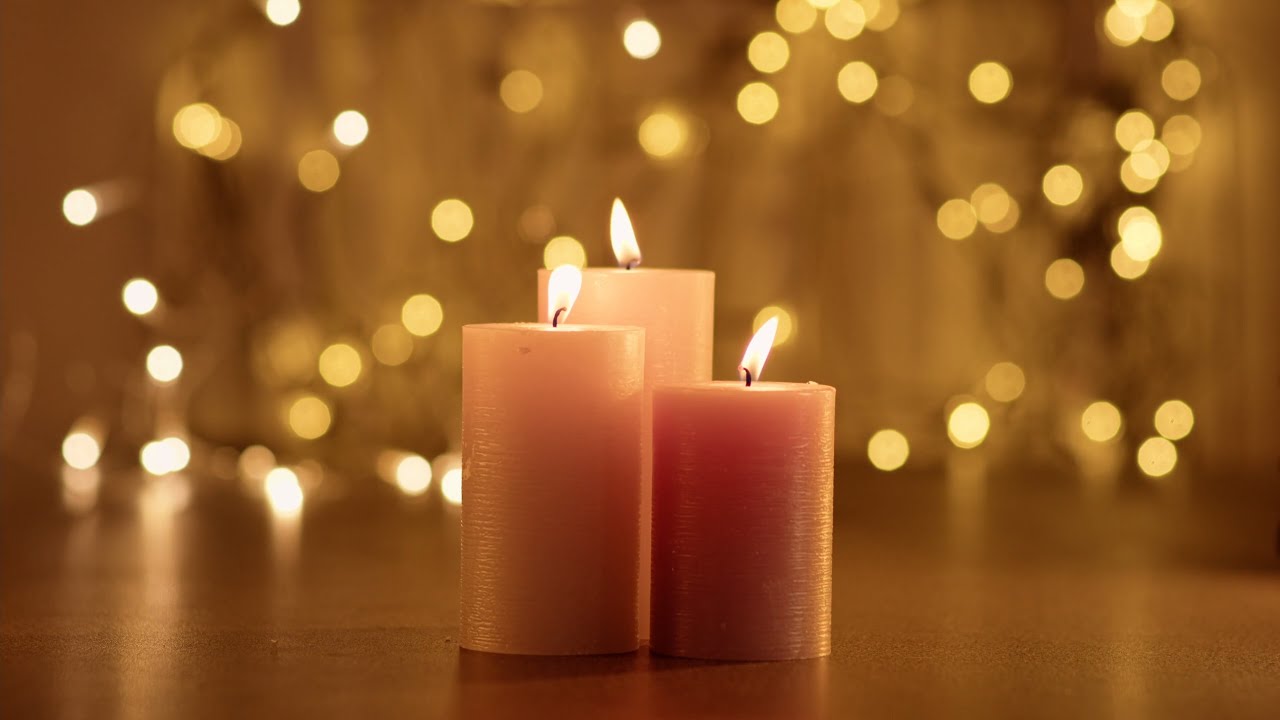Soothing 4K Candle & Sad Piano Music | Relaxing Background Atmosphere 🕯️