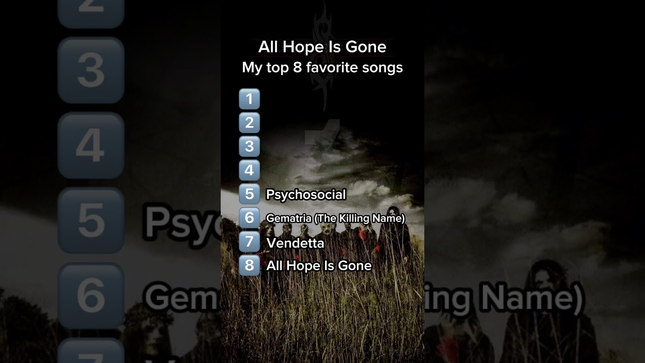 All Hope Is Gone: Slipknot's Ranking 🎸