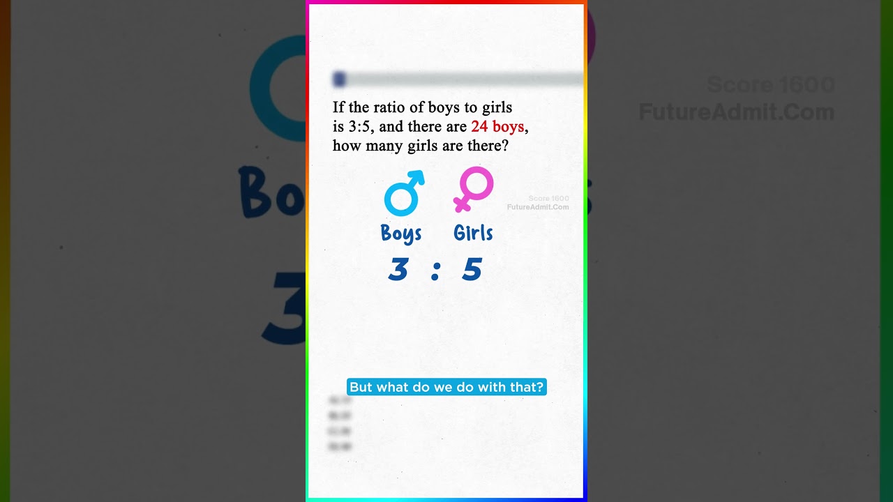 The SAT math trick to solve ratios in seconds