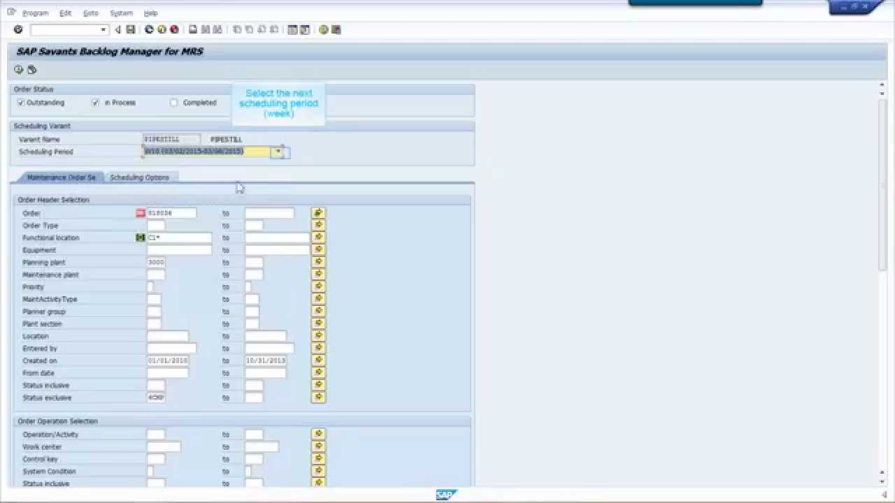 1 Launch Backlog Manager & Choose Scheduling Criteria