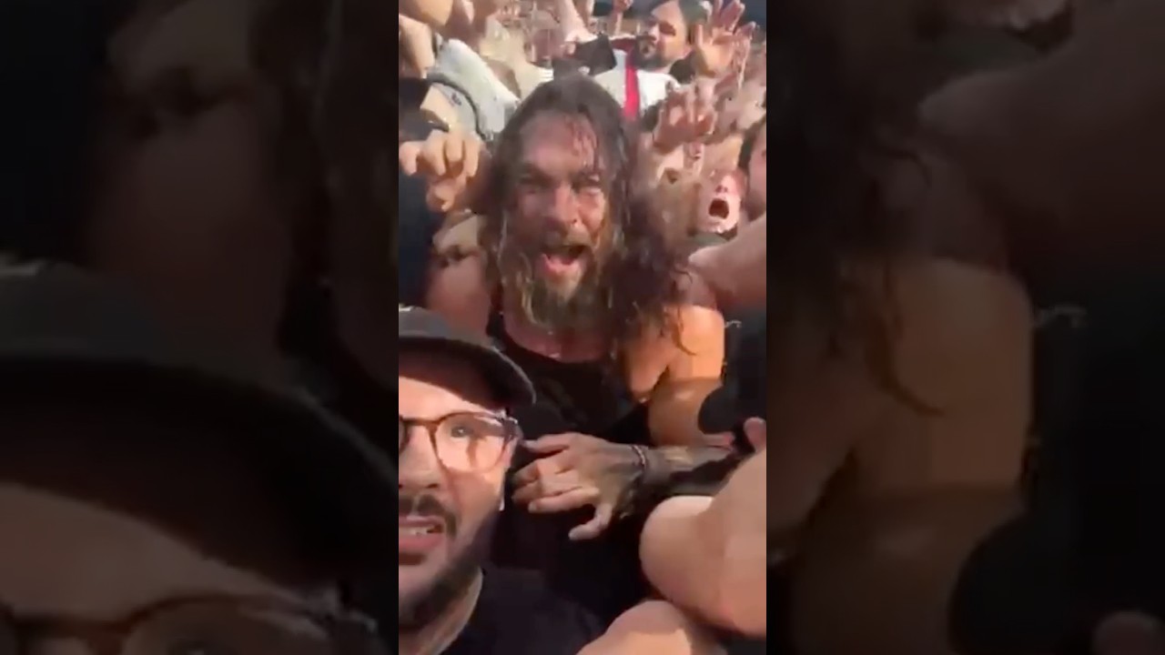 Jason Momoa Gets Wild in Mosh Pit with Fans at Heavy Metal Festival 🤘