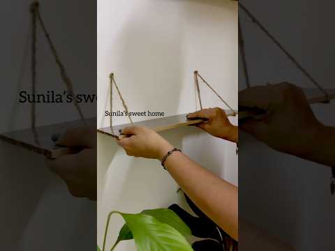 Diy Hanging rack #easydecor #verticalgardening #tilecutting #trick #sunilassweethome