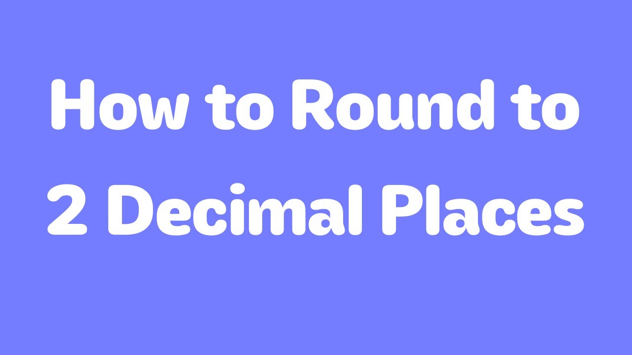 Master the Art of Rounding Decimals to 2 Places ๐