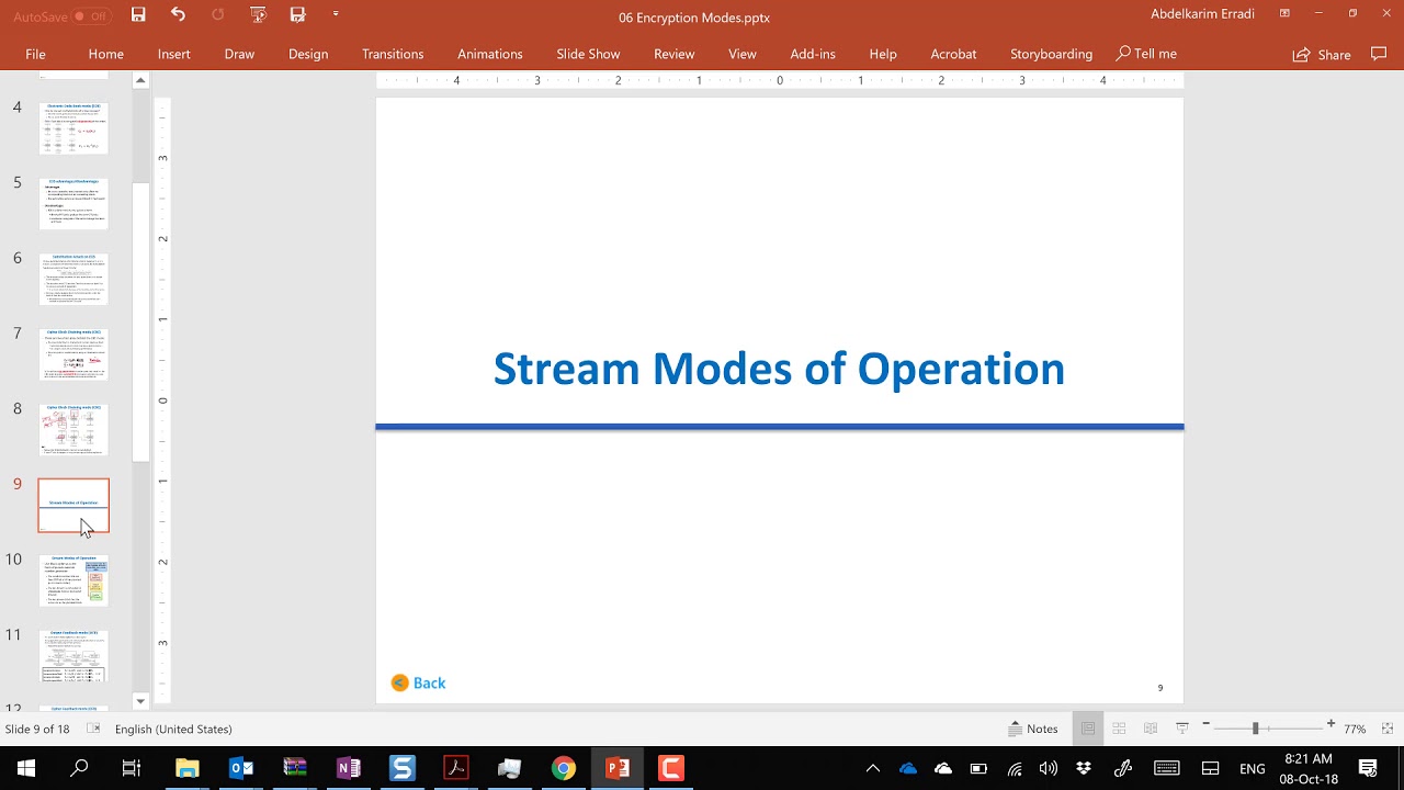 11 Block Ciphers Modes of Operation (Summary)