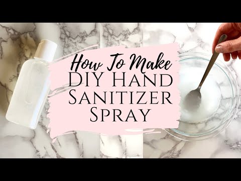Easy and Effective DIY Hand Sanitizer Spray