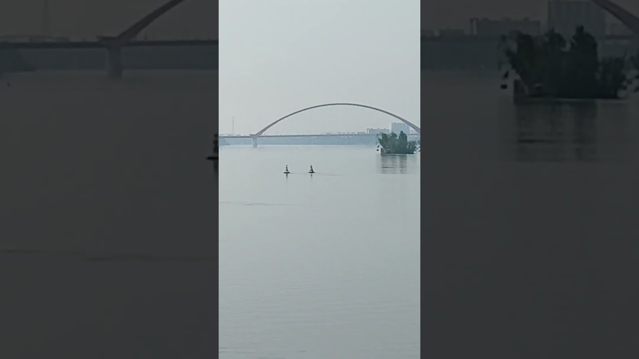 Бугринский мост и Обь в тайм-лапс 🌅