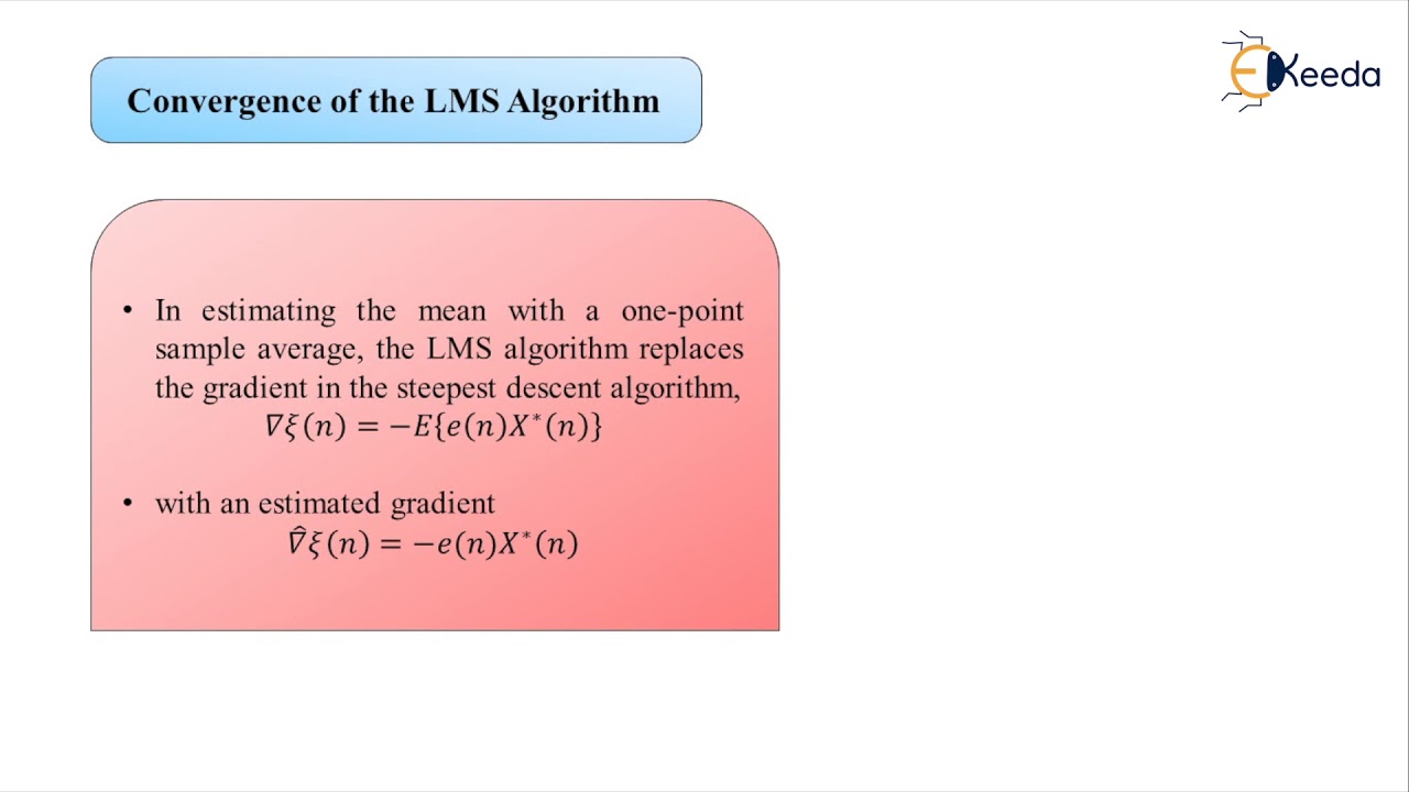 LMS Algorithm Convergence in Adaptive Filters 📈