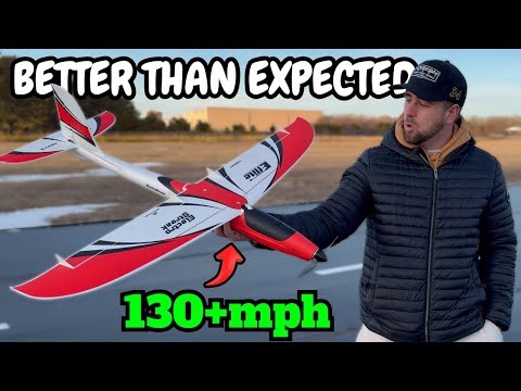 How to fly FAST - The NEW E-flite Electrostreak 1.1m RC Airplane (EXTREME WINDS)