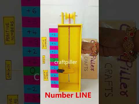 number line working model - shorts - maths project - craftpiller
