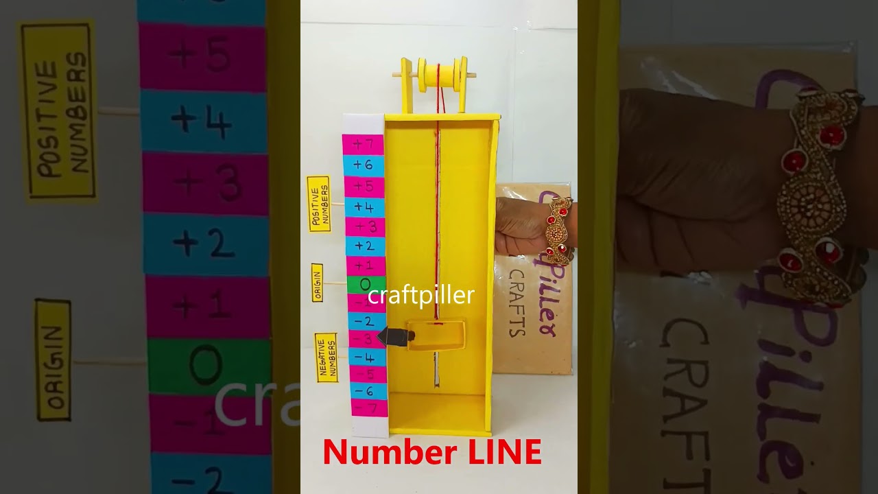 Engaging Number Line Working Model | Easy Maths Project for Kids 📏