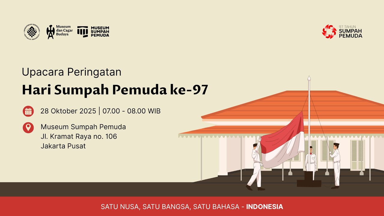LIVE: Peringatan Hari Sumpah Pemuda Ke-97 Tahun 2025 ๐ฎ๐ฉ