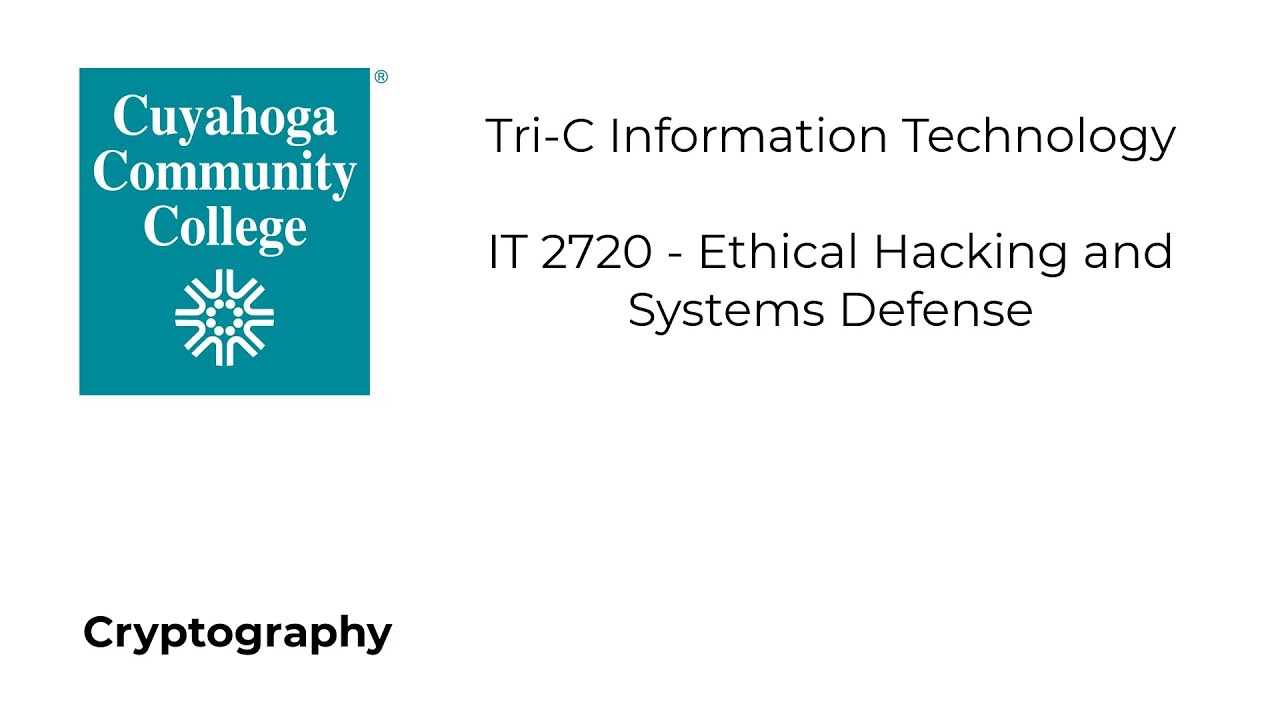 IT 2720 - Cryptography: Essential Skills for Ethical Hackers 🔐