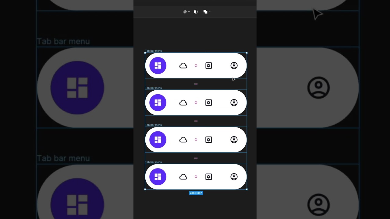 Animate a Tab Bar Menu in Figma 🎨