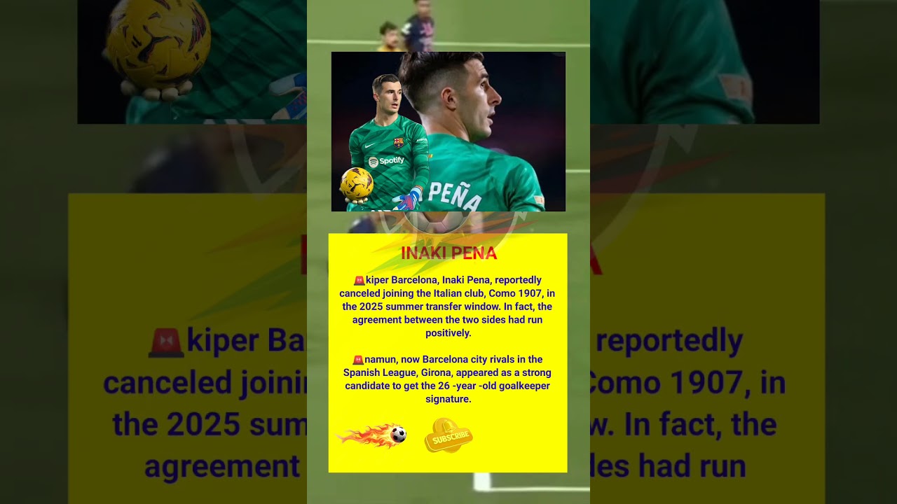 Inaki Pena Transfers to Girona ⚽ | Barcelona's New Chapter