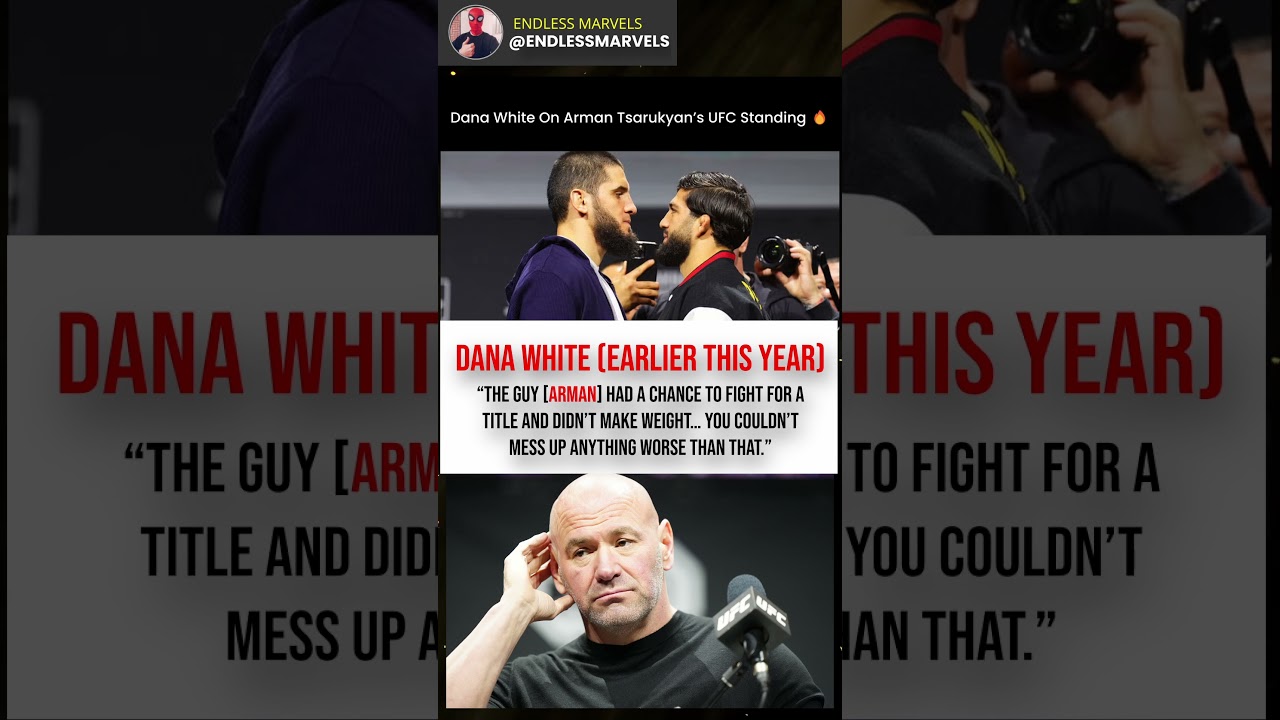 Dana White Discusses Arman Tsarukyan's UFC Status 🔥