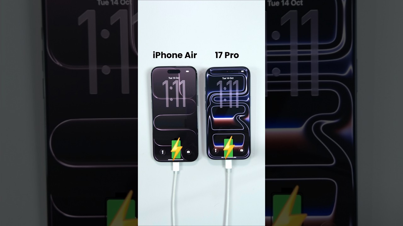 iPhone Air vs iPhone 17 Pro Charging Test 🔋