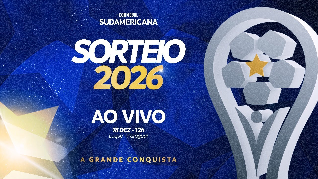AO VIVO: Sorteio das Fases Preliminares da Sudamericana 2026 ⚽
