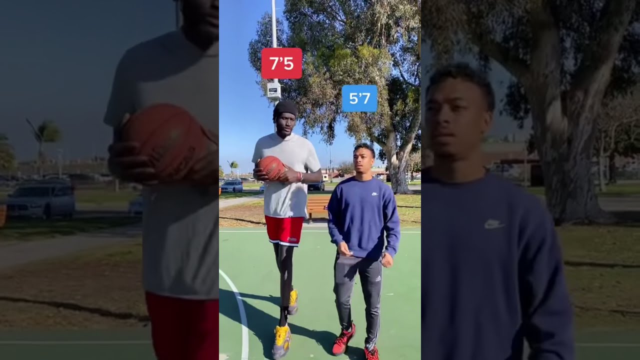 Defending a 7โ5โ Giant as a 5โ7โ Player #shorts