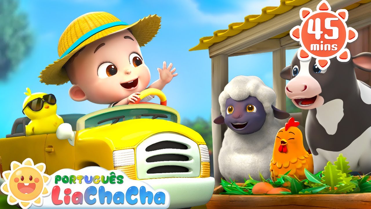 A Roda do Ônibus com Animais da Fazenda 🚍 | Música Infantil Divertida | LiaChaCha