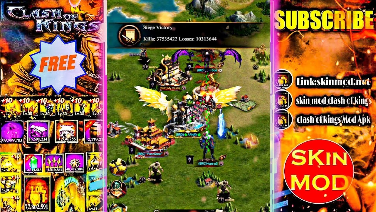 Clash of Kings Mod APK: Unlimited Gold & Skins