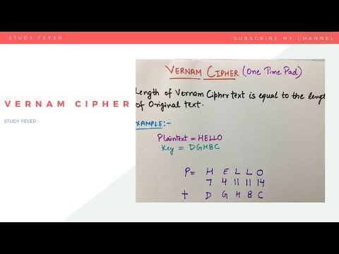 Vernam Cipher (One time pad) ||Transposition Technique || Encryption and Decryption