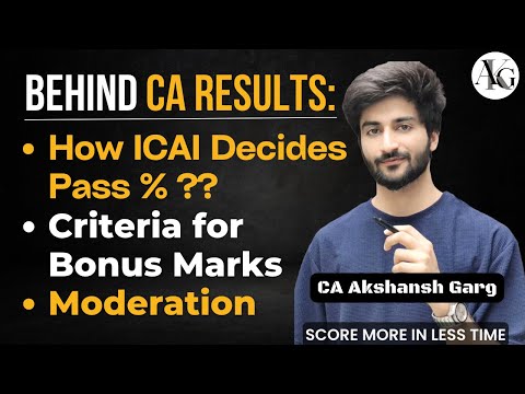 Truth About ICAI Results Percentage | Bonus Marks Criteria | CA Results | CA Akshansh Garg