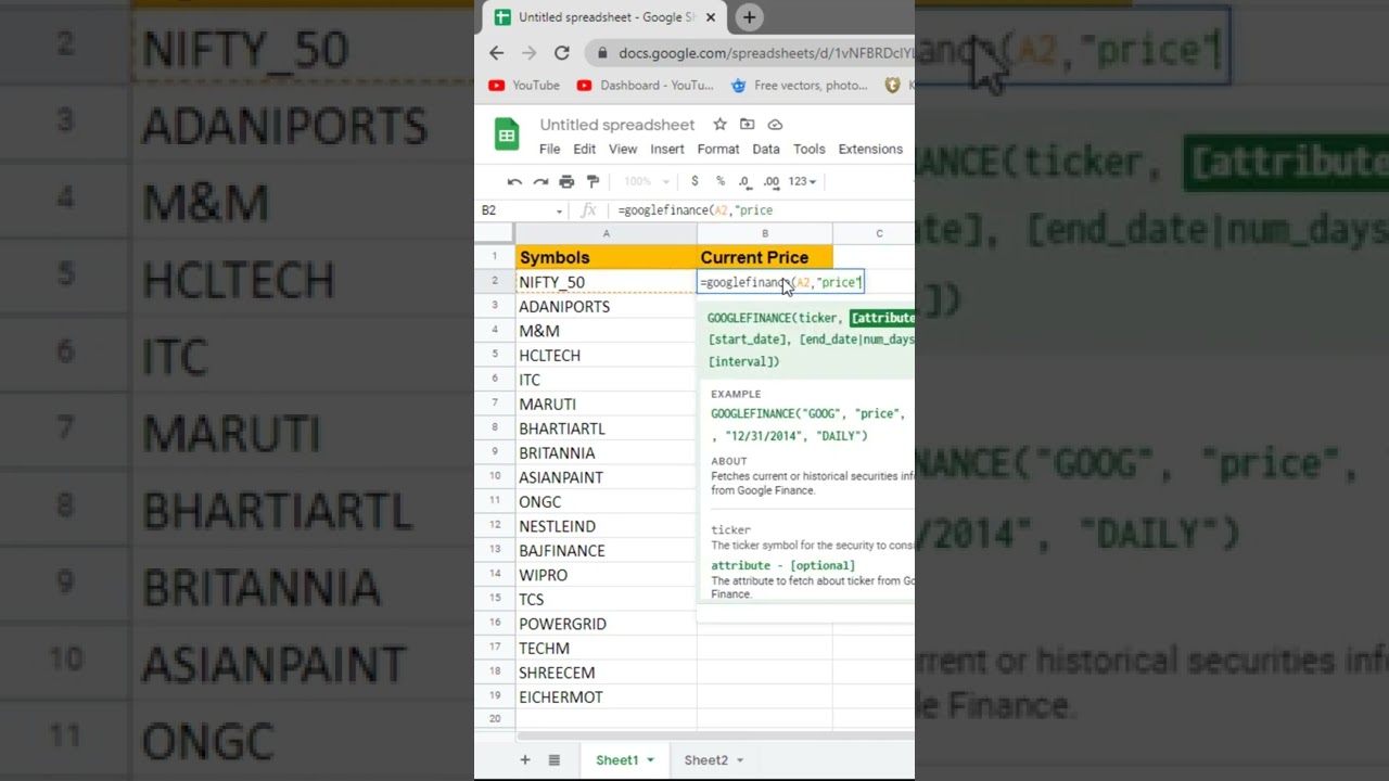 Easily Track and Trade NSE Stocks Using Google Sheets 📈
