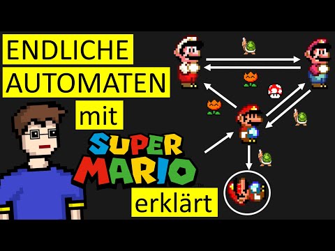 ENDLICHE AUTOMATEN (mit SUPER MARIO erklärt) | Theoretische Informatik