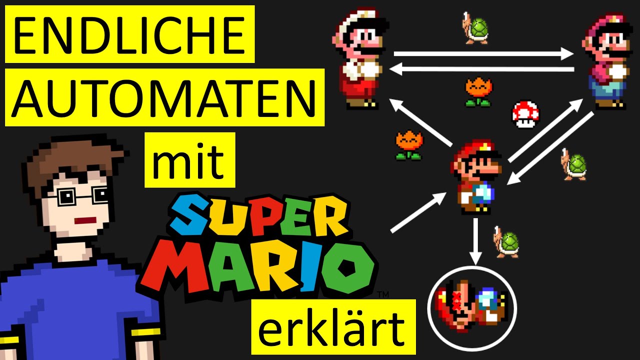 Endliche Automaten erklärt mit Super Mario 🎮 | Theoretische Informatik verständlich gemacht