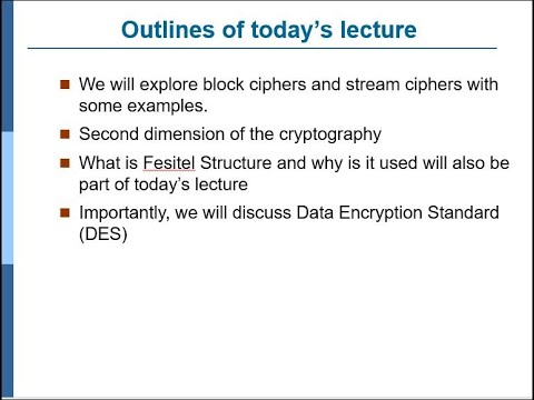 Symmetric Key Cryptography in Hindi Urdu LECTURE 14