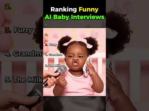 Ranking Funny AI Baby Interviews #shorts #youtubeshorts