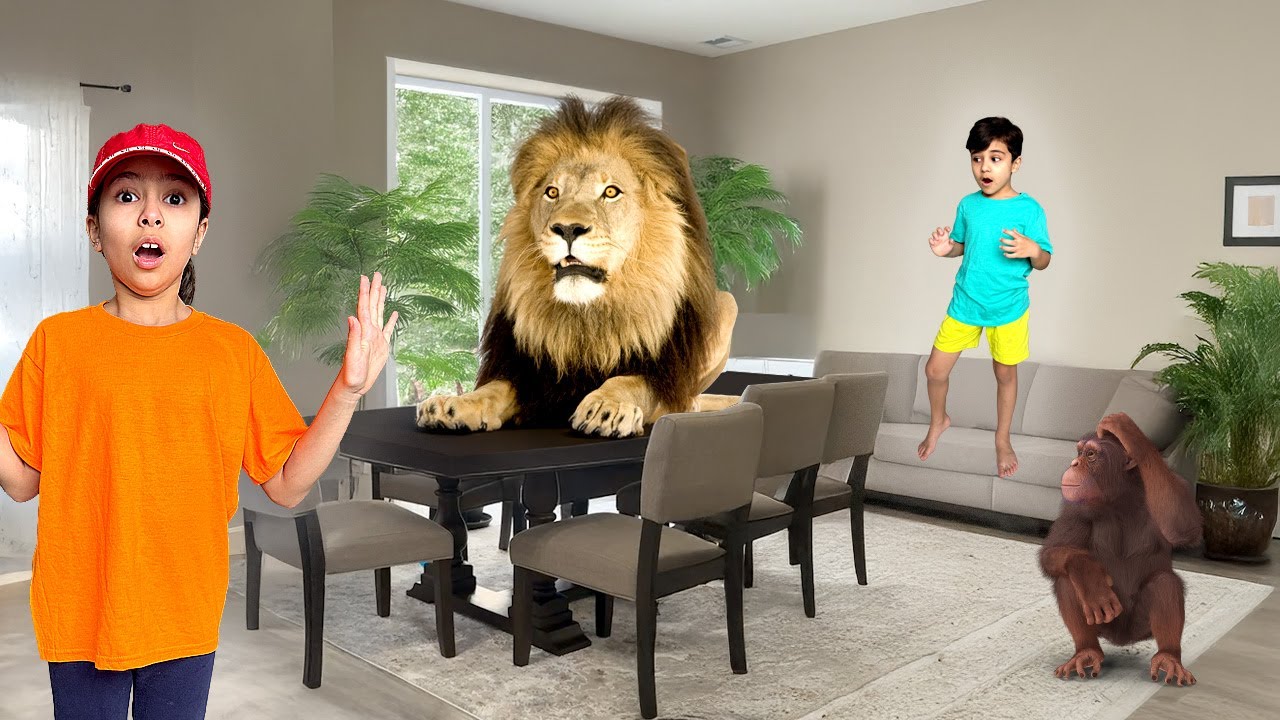 Wild Animal Fun for Kids 🐾 | Learn Names & Sounds