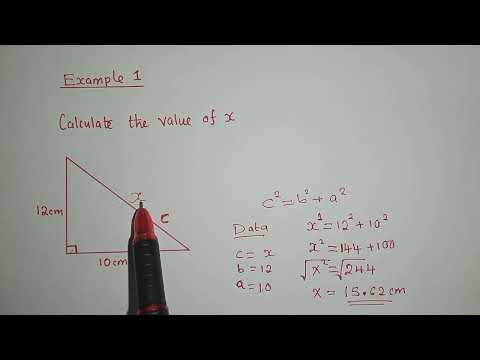 Pythagoras theorem exam questions