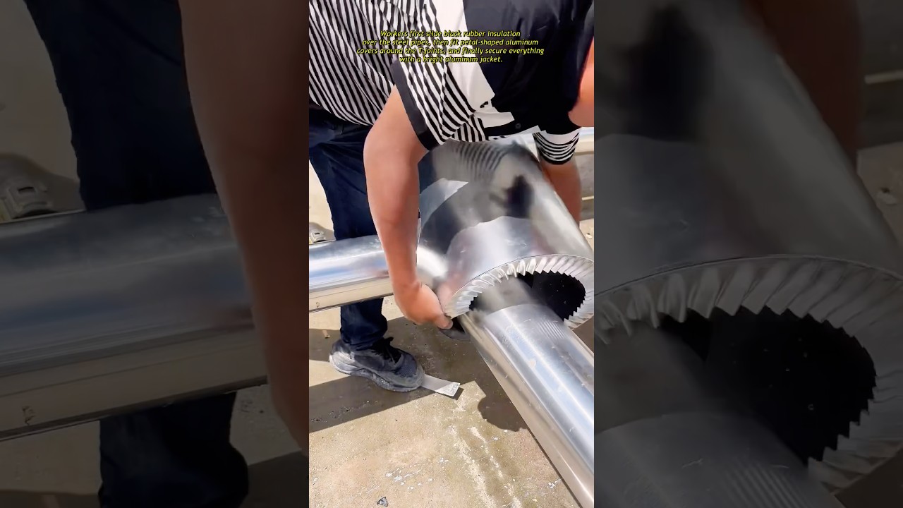 T-Joint Piping Insulation Process 🛠️